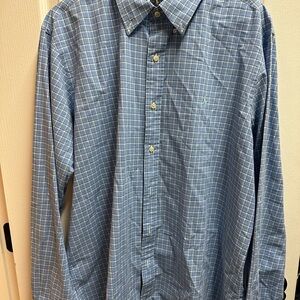 Ralph Lauren mens Blue Checkered Men's Shirt size XL/ NWOT# 484